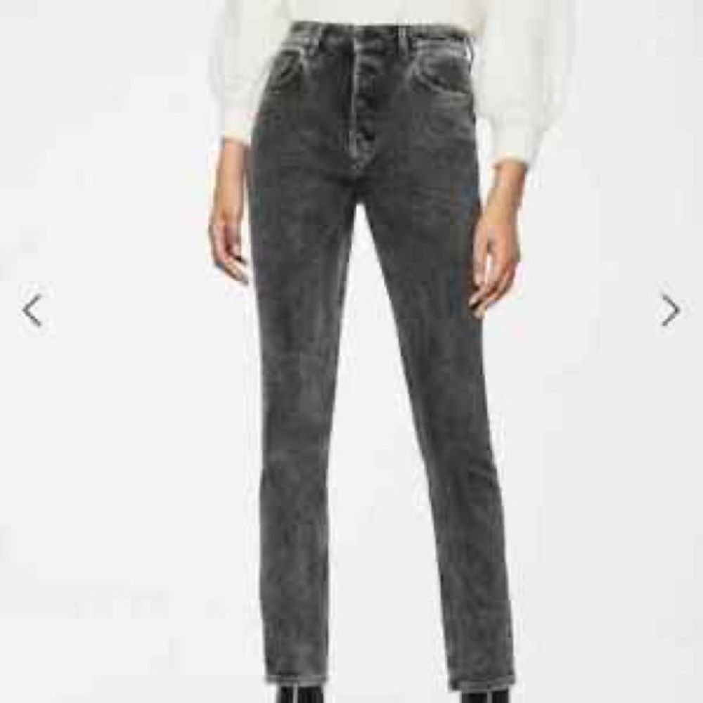 NWT anine Bing high waisted straight jeans size 25